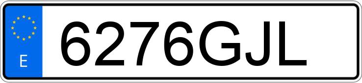 Numer rejestracyjny 6276GJL posiada MITSUBISHI LANCER