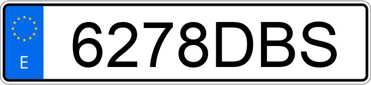 Numer rejestracyjny 6278DBS posiada VOLKSWAGEN TOUAREG