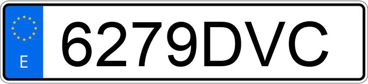 Numer rejestracyjny 6279DVC posiada VOLKSWAGEN GOLF