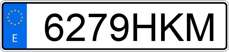 Numer rejestracyjny 6279HKM posiada MERCEDES B (246/242)