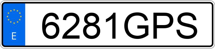 Registreringsnummeret 6281GPS har RENAULT CLIO