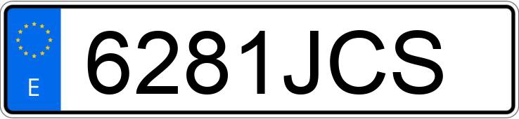 Numer rejestracyjny 6281JCS posiada JAGUAR XF