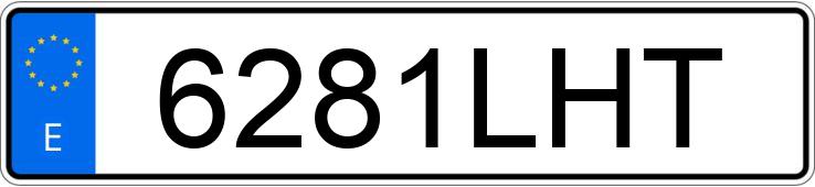 Numer rejestracyjny 6281LHT posiada SKODA KAMIQ