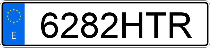 Numer rejestracyjny 6282HTR posiada YAMAHA YZF R