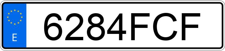 Numer rejestracyjny 6284FCF posiada BMW SERIE 3
