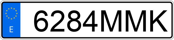 Numer rejestracyjny 6284MMK posiada FIAT 500