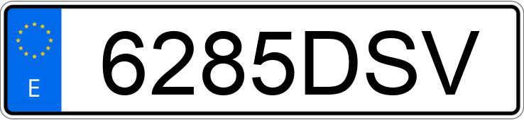 Numer rejestracyjny 6285DSV posiada LEXUS GS 300