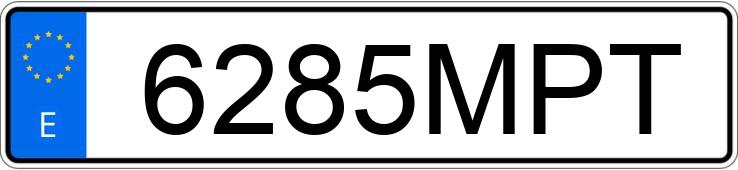 Numer rejestracyjny 6285MPT posiada VOLKSWAGEN TIGUAN