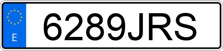 Numer rejestracyjny 6289JRS posiada MERCEDES C (205)