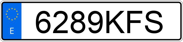 Numer rejestracyjny 6289KFS posiada DACIA DUSTER