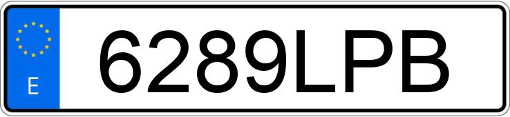Il numero di registrazione 6289LPB ha PORSCHE MACAN
