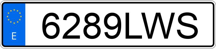 Numer rejestracyjny 6289LWS posiada SKODA FABIA
