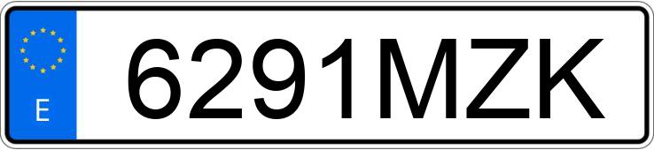 Numer rejestracyjny 6291MZK posiada MERCEDES C (206)