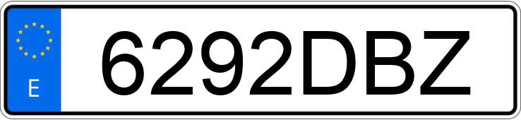 Numer rejestracyjny 6292DBZ posiada AUDI A8