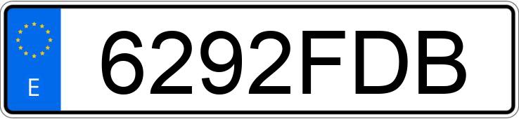 Numer rejestracyjny 6292FDB posiada MITSUBISHI GRANDIS