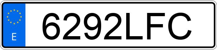 Numer rejestracyjny 6292LFC posiada SEAT LEON Numer rejestracyjny 6292LFC posiada SEAT LEON