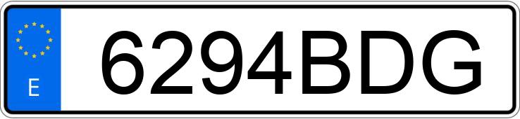 Numer rejestracyjny 6294BDG posiada BMW SERIE 3