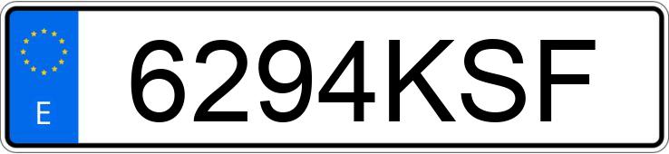 Numer rejestracyjny 6294KSF posiada AUDI A6
