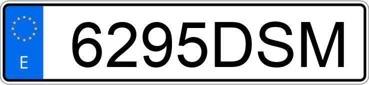 Numer rejestracyjny 6295DSM posiada SEAT IBIZA