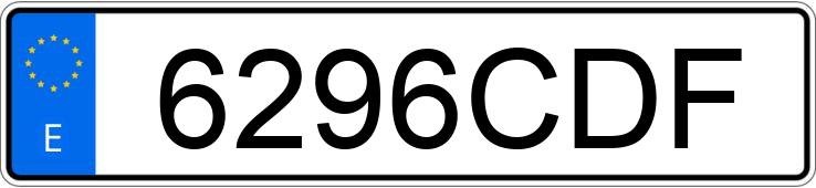 Numer rejestracyjny 6296CDF posiada CITROEN JUMPER