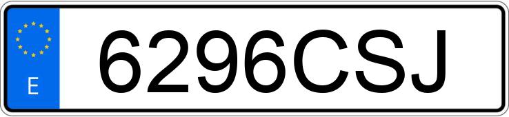 Die Registrierungsnummer 6296CSJ hat CITROEN XSARA PICASSO 2.0 HDI