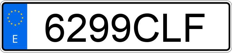 Numer rejestracyjny 6299CLF posiada MERCEDES C 220 (202)