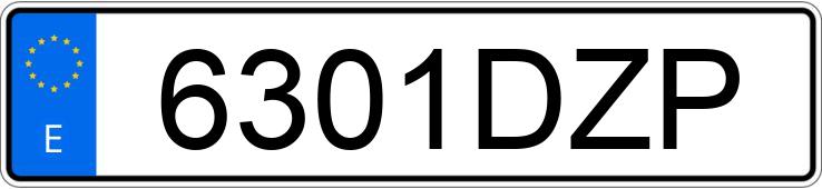 Numer rejestracyjny 6301DZP posiada MERCEDES VITO