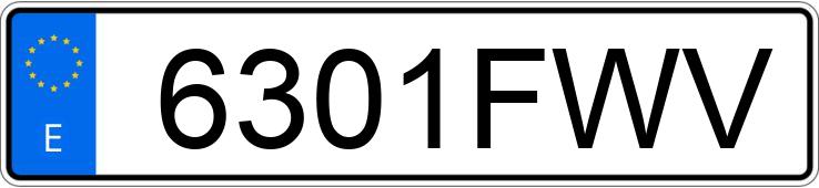 Numer rejestracyjny 6301FWV posiada BMW SERIE 1