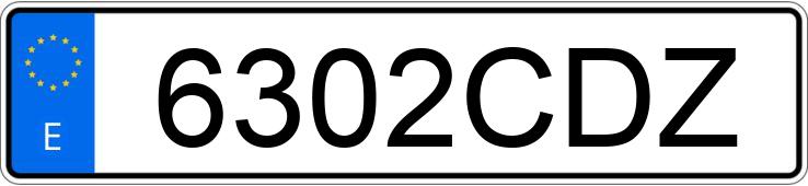 Numer rejestracyjny 6302CDZ posiada RENAULT MEGANE