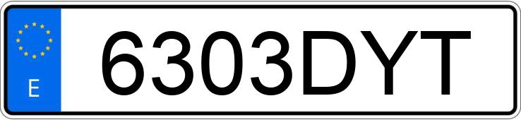 Numer rejestracyjny 6303DYT posiada IVECO DAILY