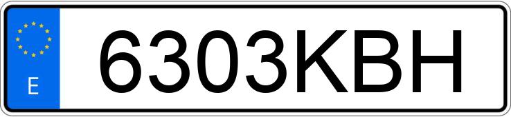 Numer rejestracyjny 6303KBH posiada DS DS5