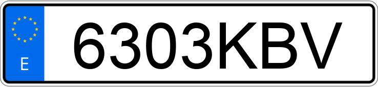 Numer rejestracyjny 6303KBV posiada RENAULT CLIO