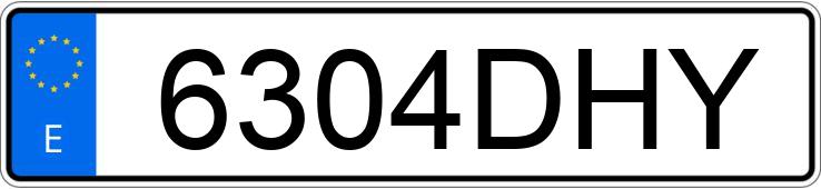 Numer rejestracyjny 6304DHY posiada FORD MONDEO