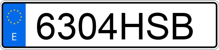 Numer rejestracyjny 6304HSB posiada VOLKSWAGEN POLO