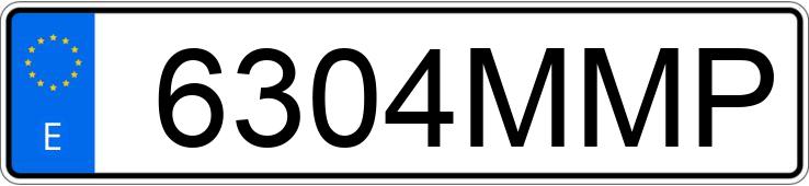 Registreringsnummeret 6304MMP har AUDI A3 SPORTBACK