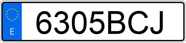 Numer rejestracyjny 6305BCJ posiada CITROEN XSARA