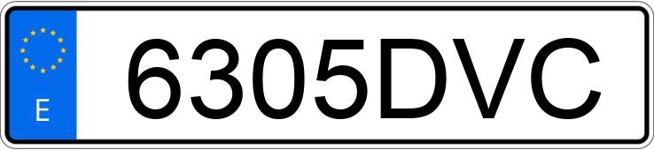 Numer rejestracyjny 6305DVC posiada SKODA FABIA