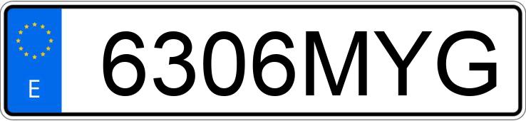 Numer rejestracyjny 6306MYG posiada BMW SERIE 1