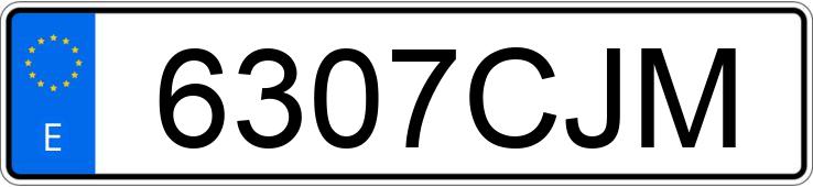 Numer rejestracyjny 6307CJM posiada SEAT IBIZA