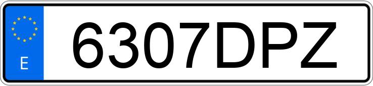 Numer rejestracyjny 6307DPZ posiada VOLKSWAGEN POLO