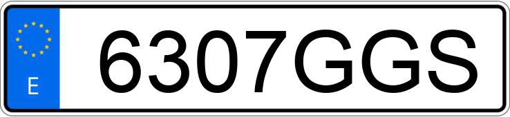 Numer rejestracyjny 6307GGS posiada AUDI A4