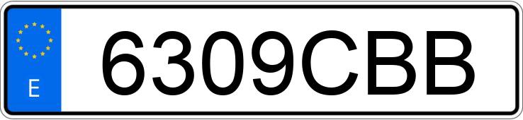 O número de registro 6309CBB tem VOLKSWAGEN GOLF