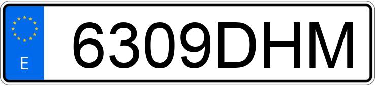 Numer rejestracyjny 6309DHM posiada CITROEN XSARA