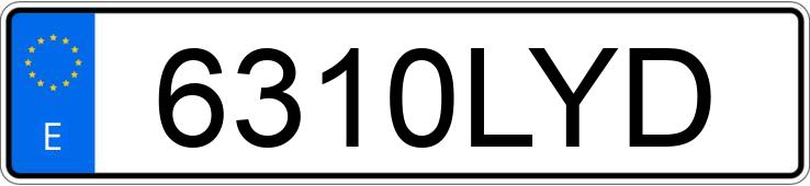 Numer rejestracyjny 6310LYD posiada HYUNDAI BAYON