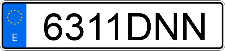 Numer rejestracyjny 6311DNN posiada HYUNDAI ELANTRA