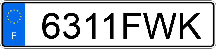Numer rejestracyjny 6311FWK posiada VOLKSWAGEN PASSAT Numer rejestracyjny 6311FWK posiada VOLKSWAGEN PASSAT