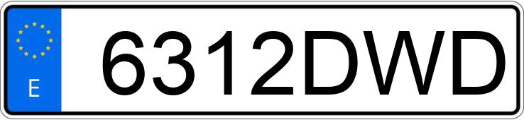 Numer rejestracyjny 6312DWD posiada SUZUKI MARAUDER 250 CUSTOM