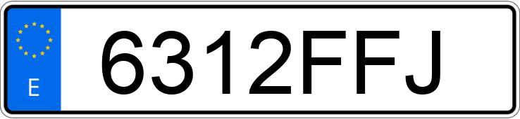 Numer rejestracyjny 6312FFJ posiada RENAULT SCENIC