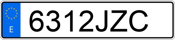 Numer rejestracyjny 6312JZC posiada FORD CUSTOM Numer rejestracyjny 6312JZC posiada FORD CUSTOM