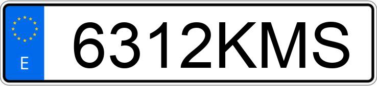 Numer rejestracyjny 6312KMS posiada VOLKSWAGEN GOLF Numer rejestracyjny 6312KMS posiada VOLKSWAGEN GOLF